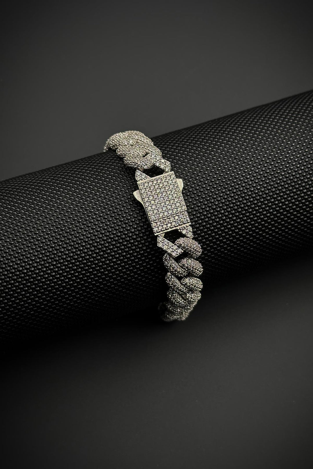 NVM FRNCH 925 Sterling Silver Zircon Stone Silver Color Tennis Men's Bracelet FRJ12452-3452-A - Tonbridge