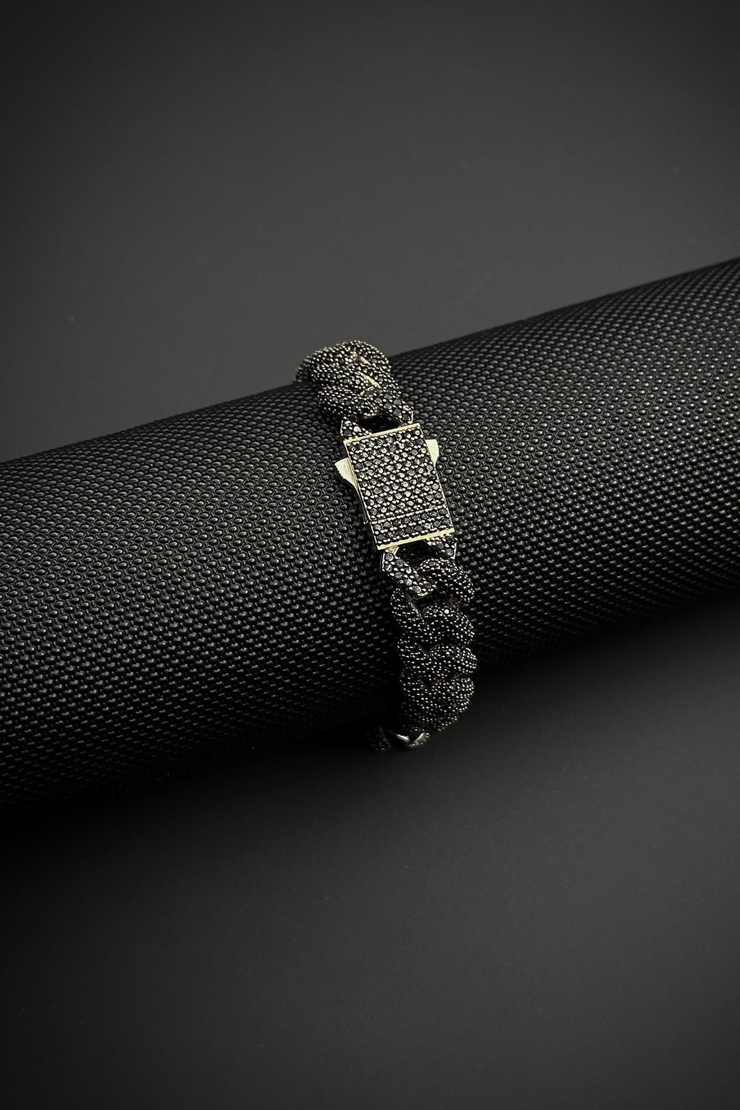 NVM FRNCH 925 Sterling Silver Black Color Tennis Bracelet with Zircon Stone FRJ12452-3452-S - Atlanta