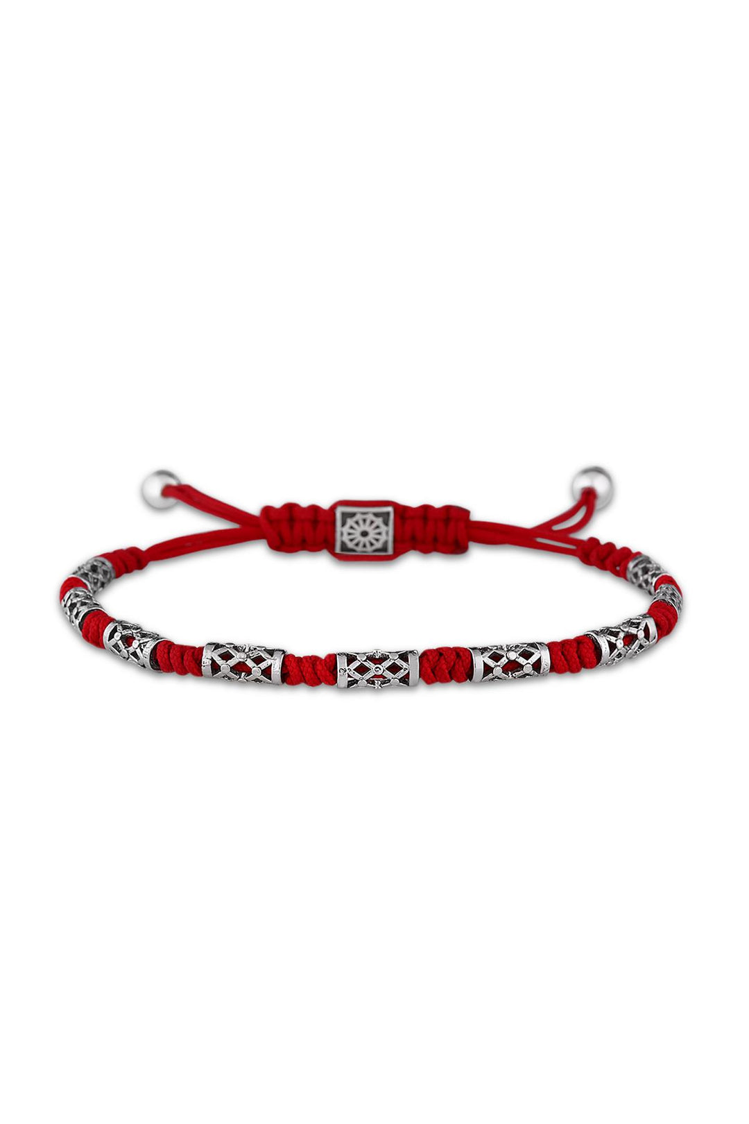 NVM FRNCH Macrame Red Color Handmade Bracelet FRJ11062162-R - Salem