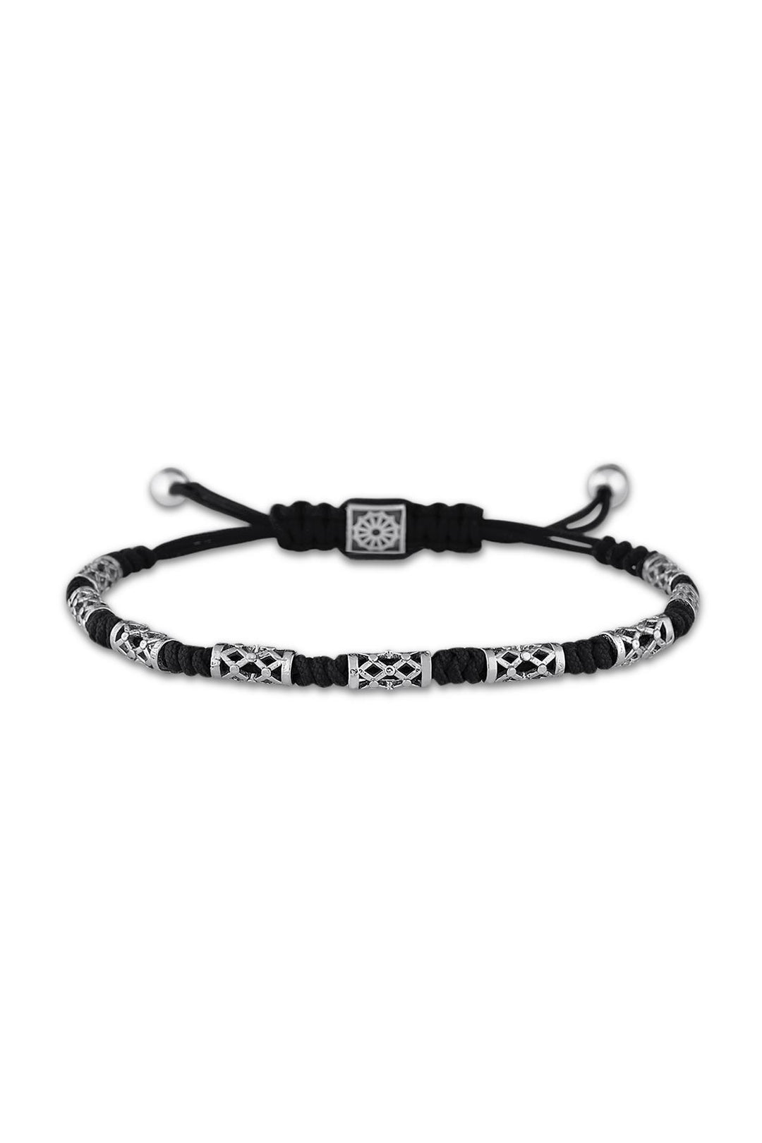 NVM FRNCH Macrame Black Color Handmade Bracelet FRJ11062162-S - Pescara