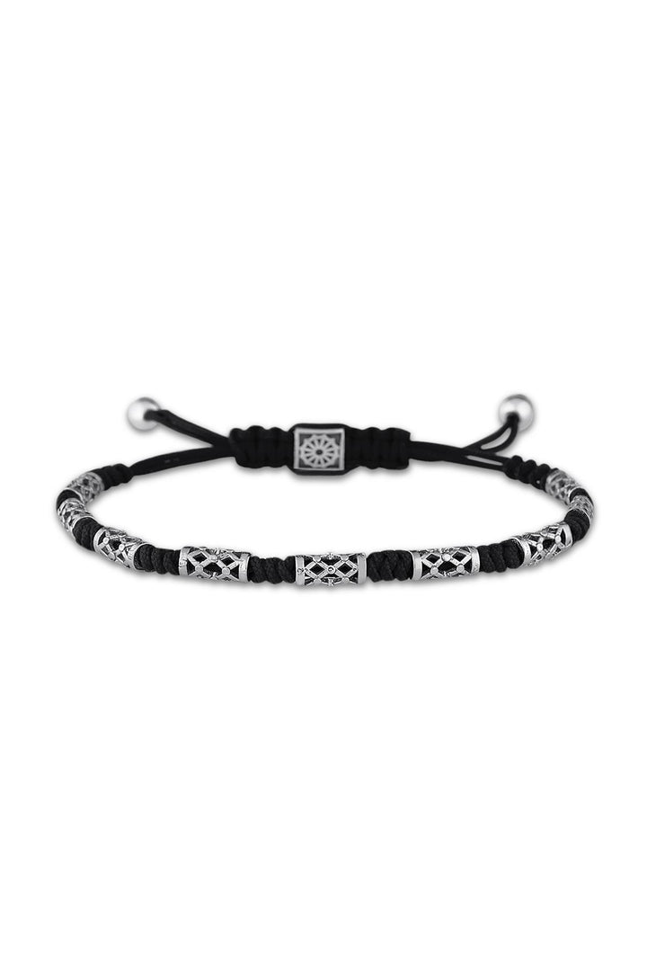 NVM FRNCH Macrame Black Color Handmade Bracelet FRJ11062162-S - Pescara