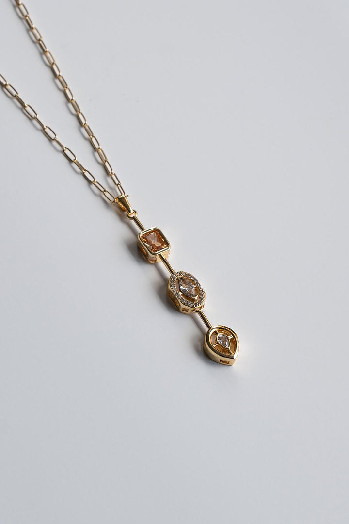 NVM FRNCH Special Design Gold Color Women's Necklace with Zircon Stone FRJ30836-936-G - Neuilly-sur-Marne