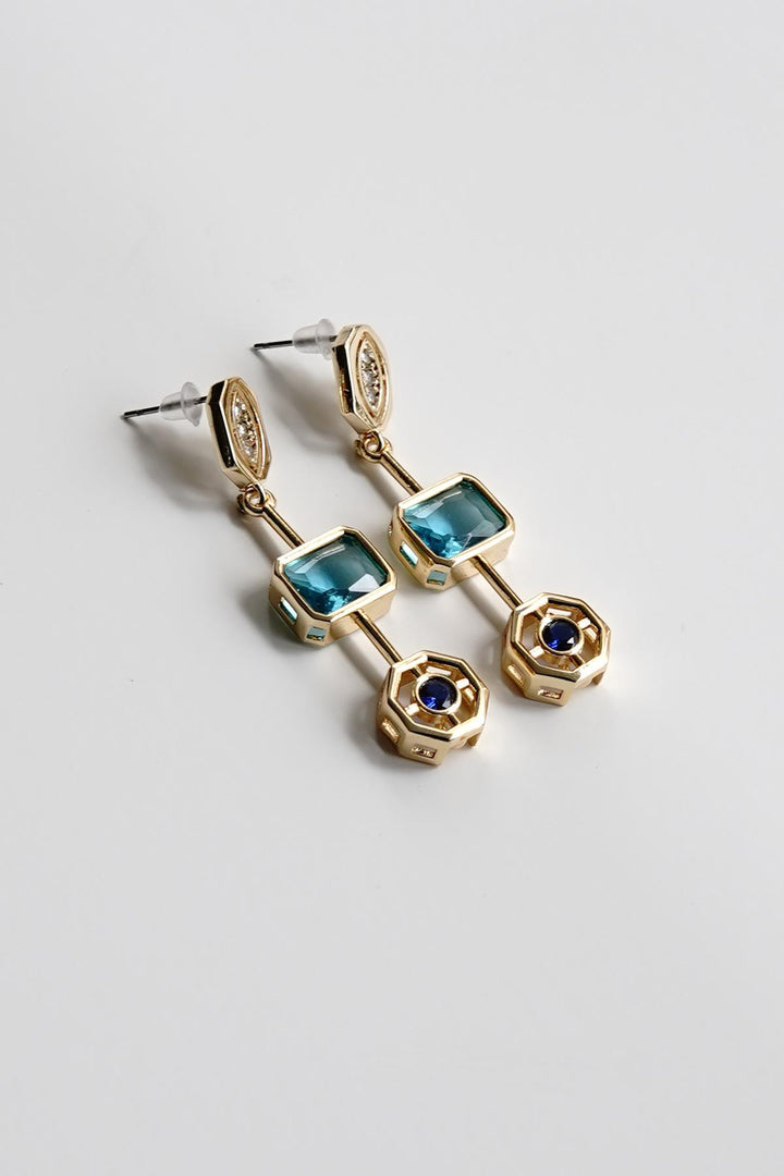 NVM FRNCH Special Design Gold Color Women's Earring with Zircon Stone FRJ5006060-G - Carrara
