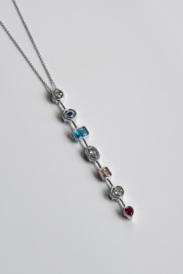 NVM FRNCH Special Design Silver Color Women's Necklace with Zircon Stone FRJ30836-936-G2 - Greeley
