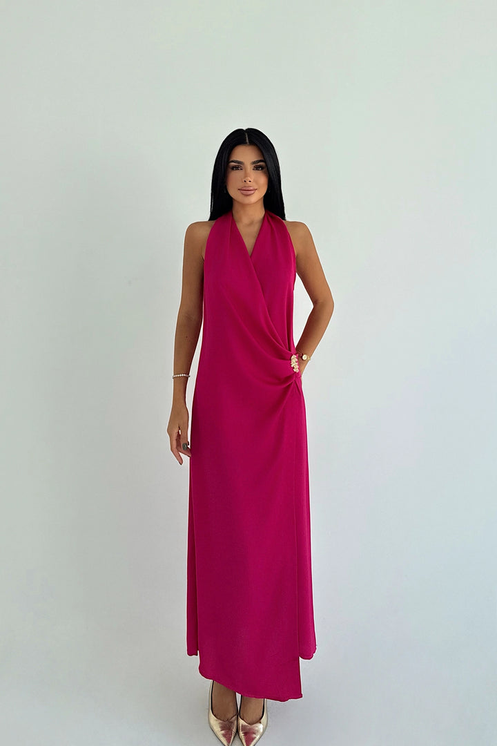 EYY Women Fuchsia Constas Accessory Detailed Dress - Bălţi