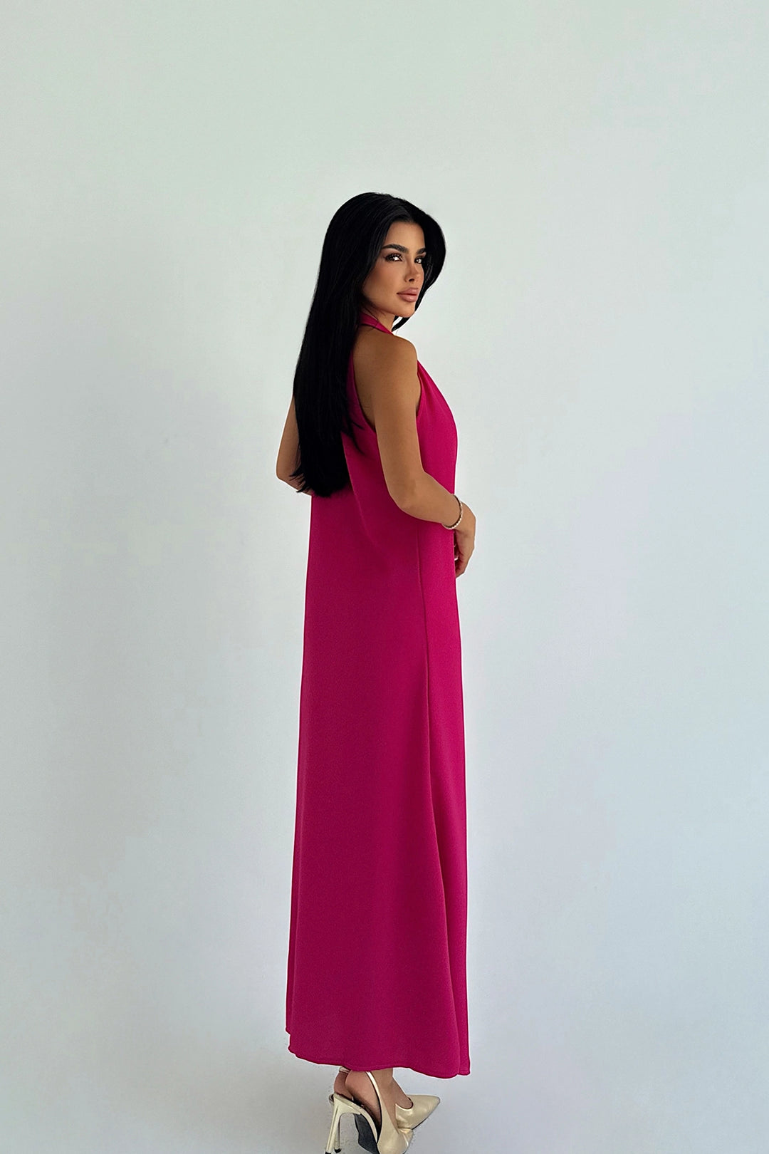EYY Women Fuchsia Constas Accessory Detailed Dress - Bălţi