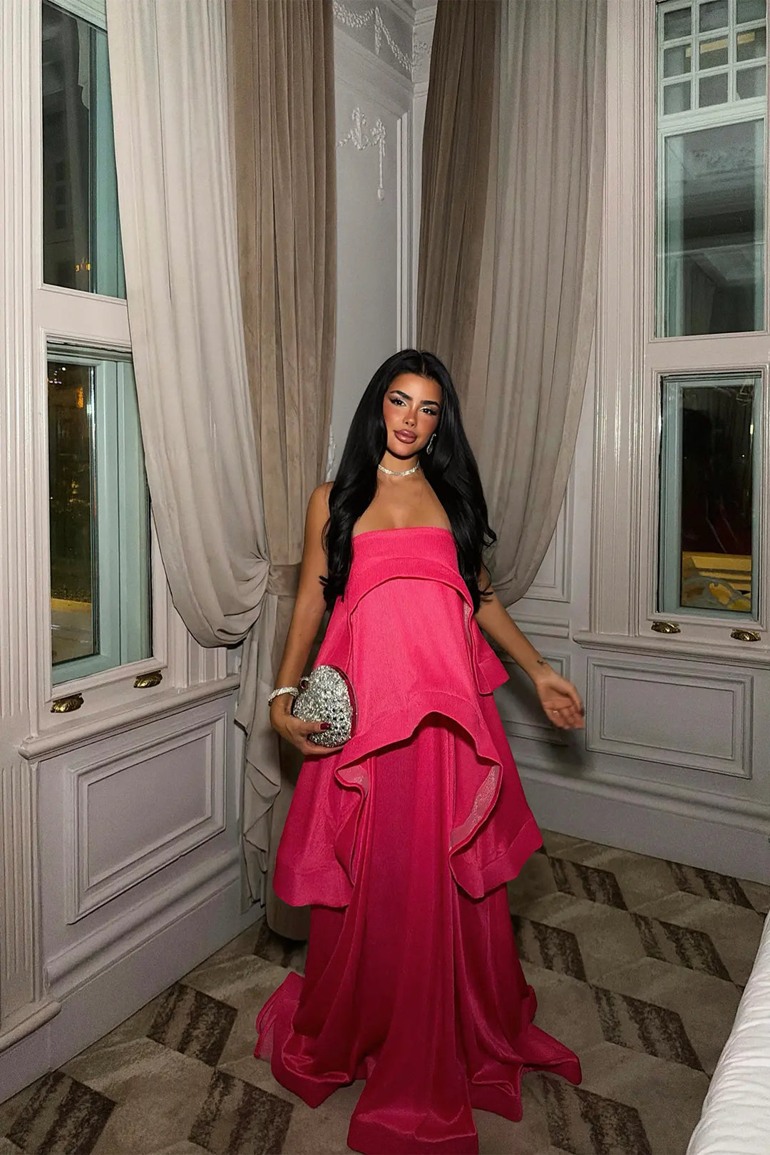 EYY Women Fuchsia Long Dress - St. Peters