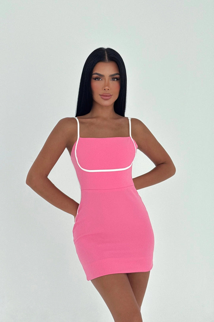 EYY Women Fuşya Askılı Mini Elbise - Kingswood