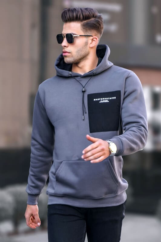 MDX Hooded Sweatshirt with Smoke Print 6004 - Bassano del Grappa