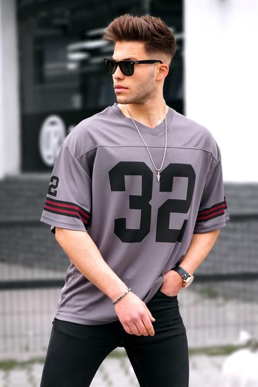 MDX Smoke Printed Oversized Men's T-shirt - Placentia