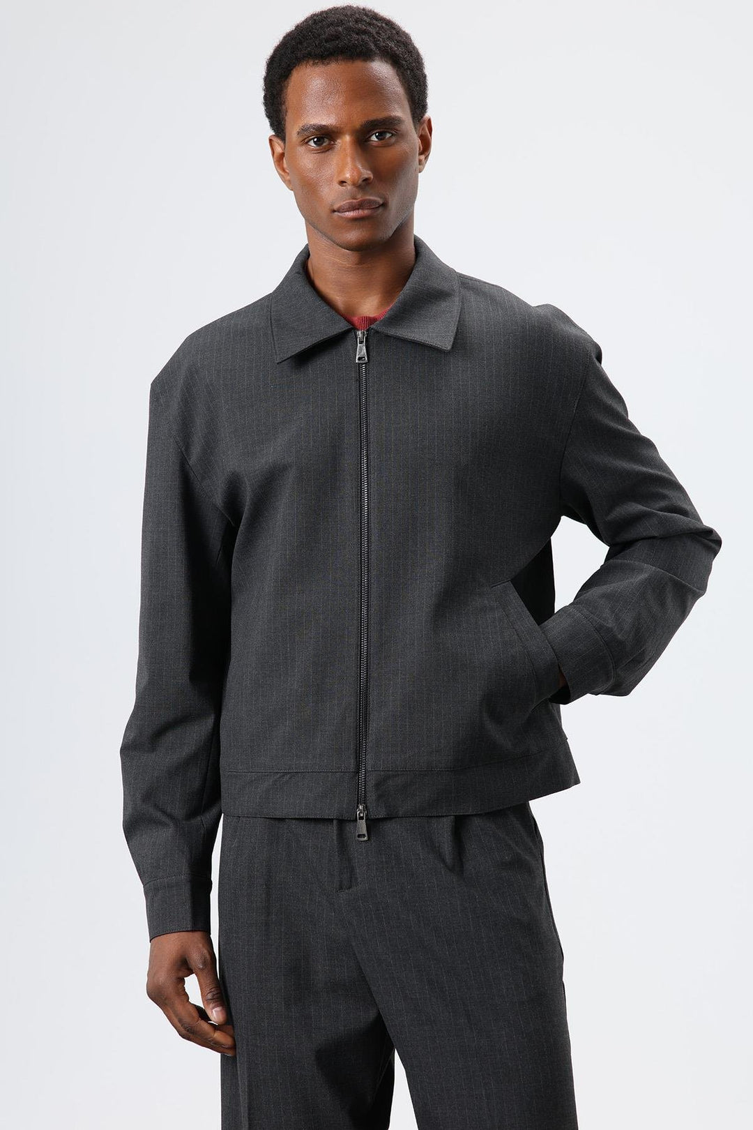 ANT Antioch Füme Çizgili Mevsimlik Erkek Mont - Lawton