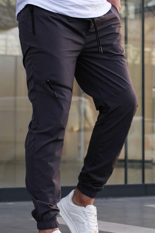 MDX Smoke Parachute Jogger Pants with Zipper Detail - Hawthorne
