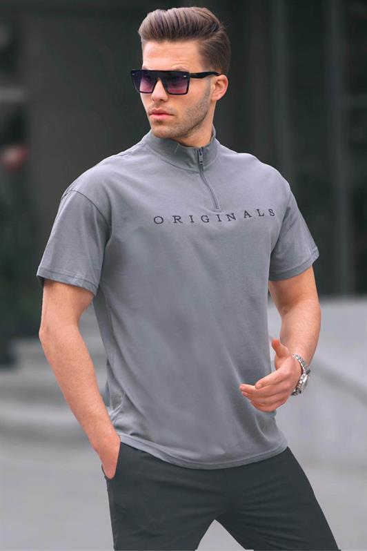 MDX Smoke Zip Neck Men's T-Shirt 5858 - Marion