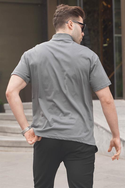MDX Smoke Zip Neck Men's T-Shirt 5858 - Marion