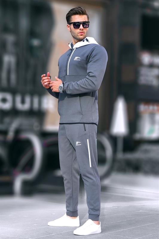 MDX Men's Smoke Zippered Hooded Tracksuit 6843 - Lauderhill