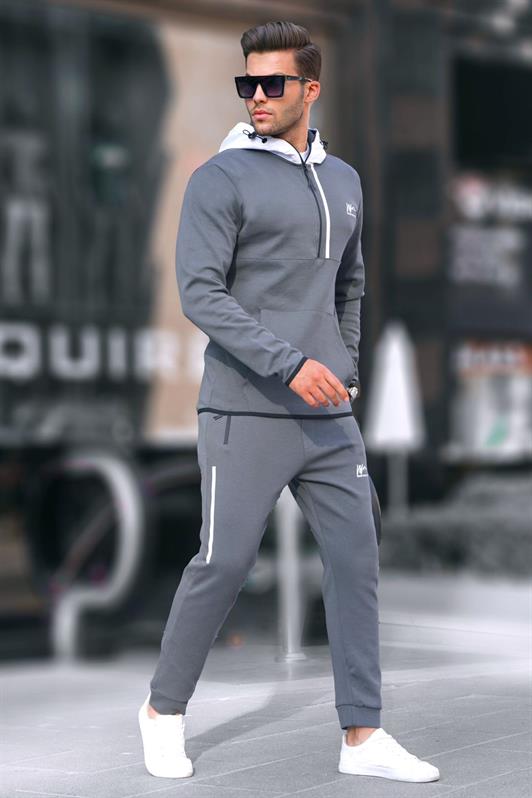 MDX Men's Smoke Zippered Hooded Tracksuit 6843 - Lauderhill