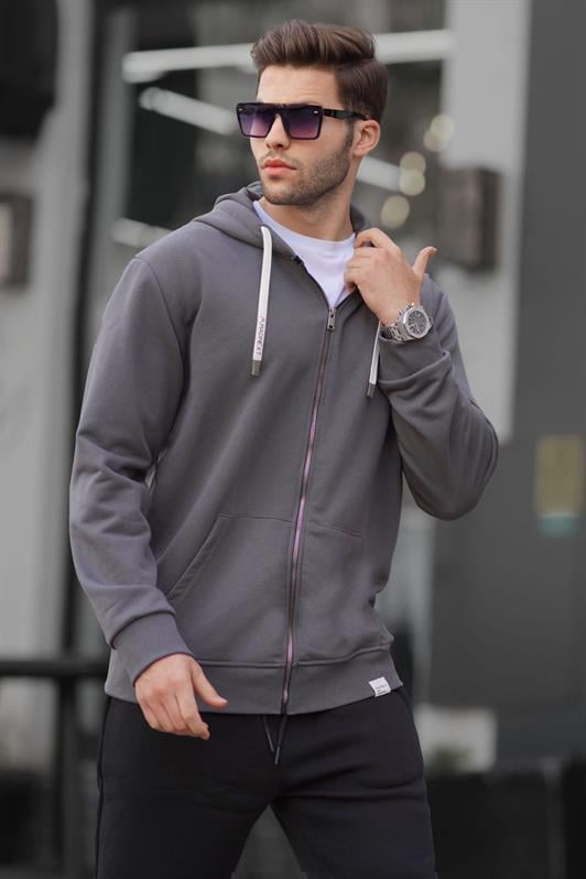 MDX Smoke Zippered Hooded Sweatshirt 6161 - Lagkadás