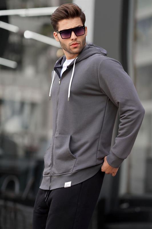 MDX Smoke Zippered Hooded Sweatshirt 6161 - Lagkadás