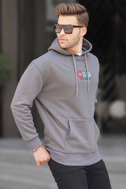 MDX Men's Smoke Hooded Embroidered Sweatshirt 6145 - Cambrils