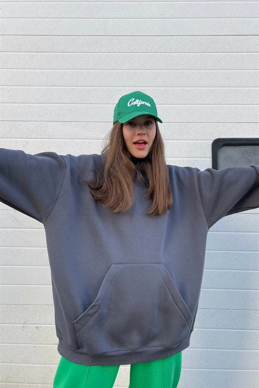 MDX Fume Hooded Oversize Sweatshirt with Shawl Collar MG1566 - Hendersonville