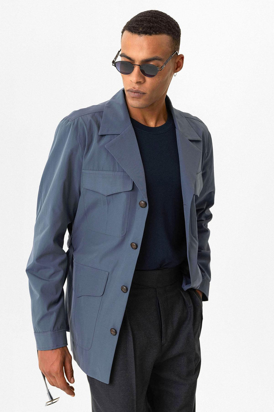 ANT Belted Safari Men's Trench Coat - Marbella