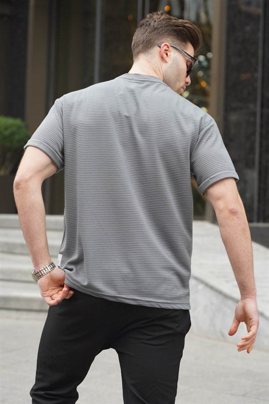 MDX Smoke Gray Basic Men's T-shirt 6060 - Monterotondo