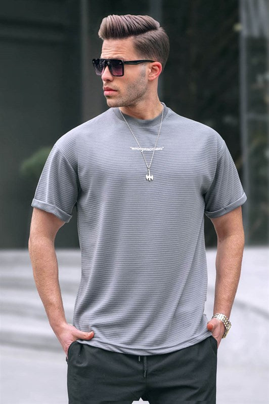 MDX Smoke Gray Basic Men's T-shirt 6060 - Monterotondo