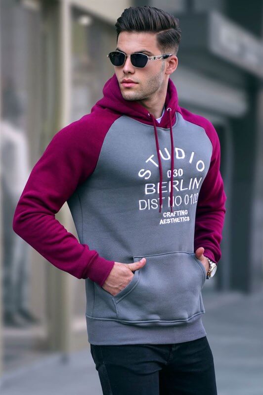 MDX Hooded Sweatshirt with Smoke Embroidery 6011 - Slobozia