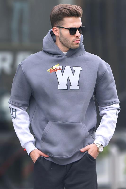 MDX Smoke Embroidered Hooded Sweatshirt 6141 - Mirabel