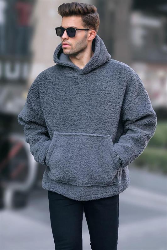 MDX Smoke Oversize Plush Men's Sweatshirt 6160 - Huizen
