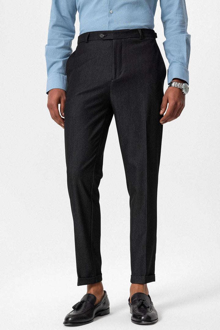 ANT Antioch Smoke Slim Fit Double Pleated Men's Pants - Ankeny