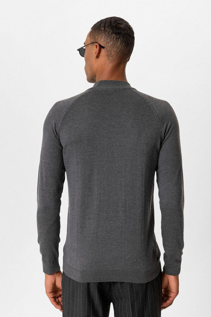 ANT Antioch Smoke Half Neck Men's Sweater - Xico