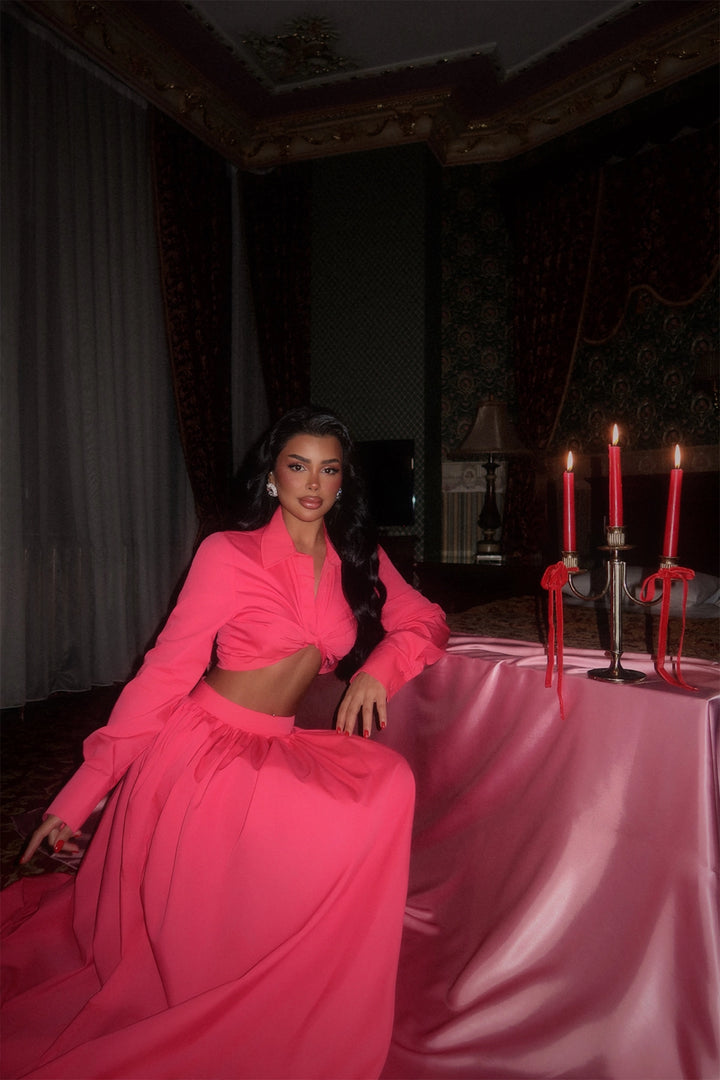 EYY Women Fuchsia Veuve Top and Bottom Set - Winnipeg