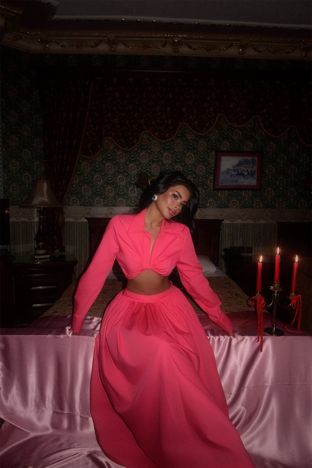 EYY Women Fuchsia Veuve Top and Bottom Set - Winnipeg