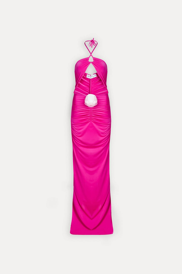 EYY Women Fuchsia Back Detail Dress - Juan Rodríguez Clara
