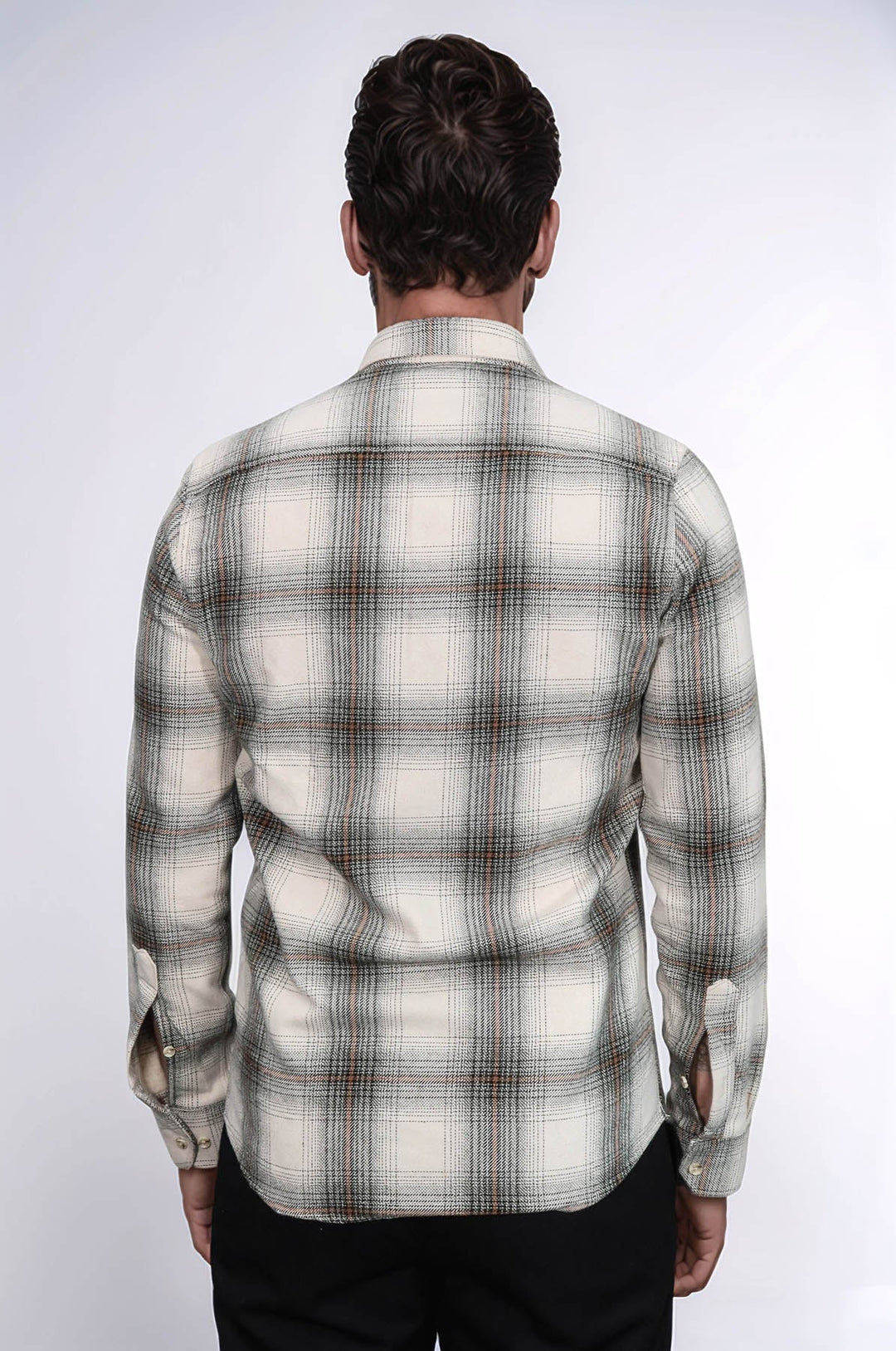 WSS Checked Beige Men Lumberjack Shirt  - South Shields
