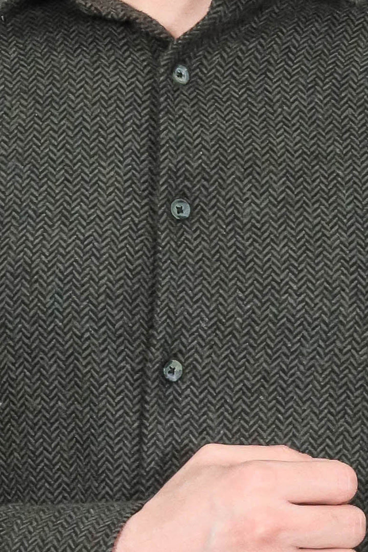 WSS Plaid Green Men Lumberjack Shirt  - Metz