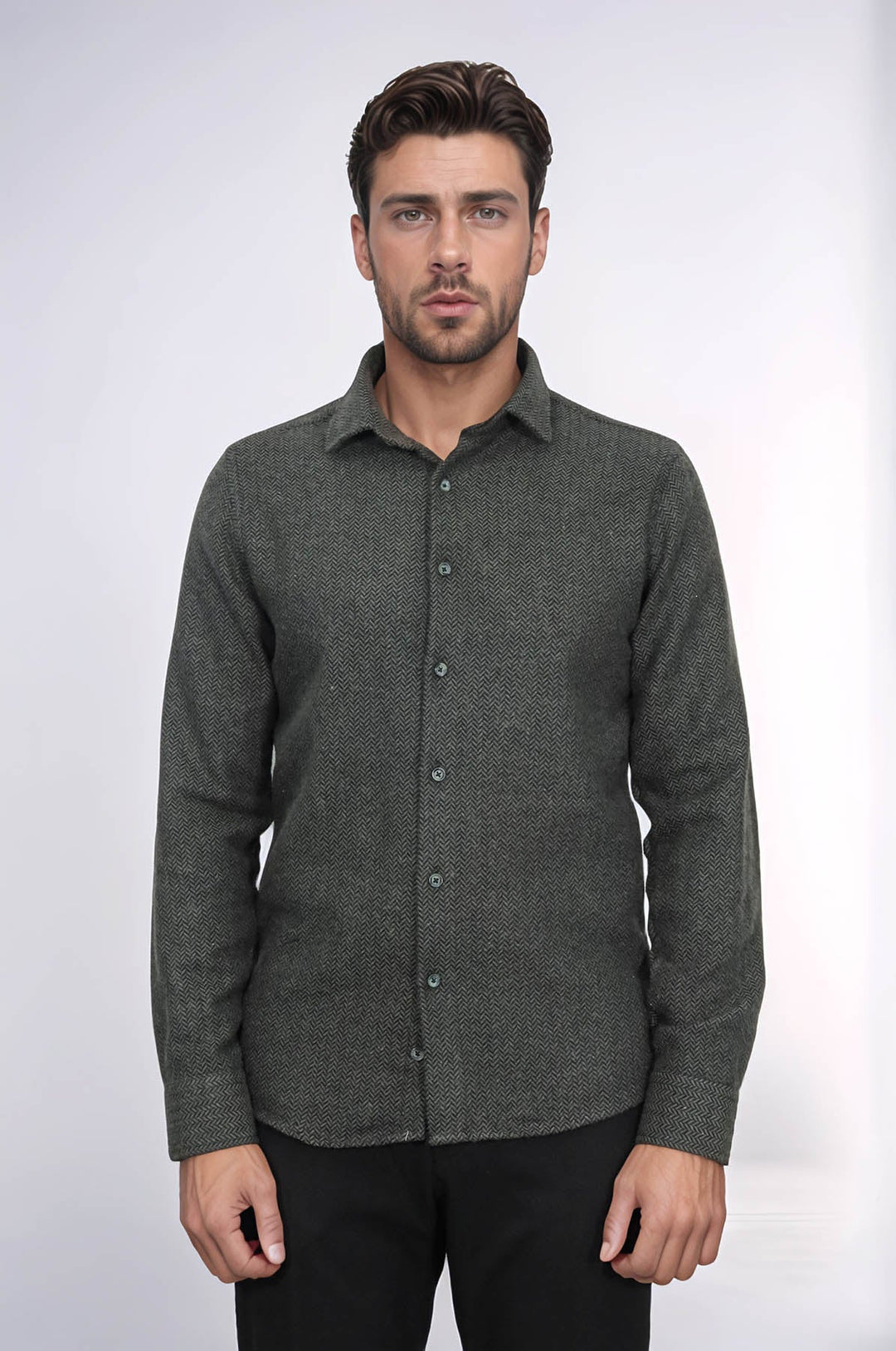 WSS Plaid Green Men Lumberjack Shirt  - Metz