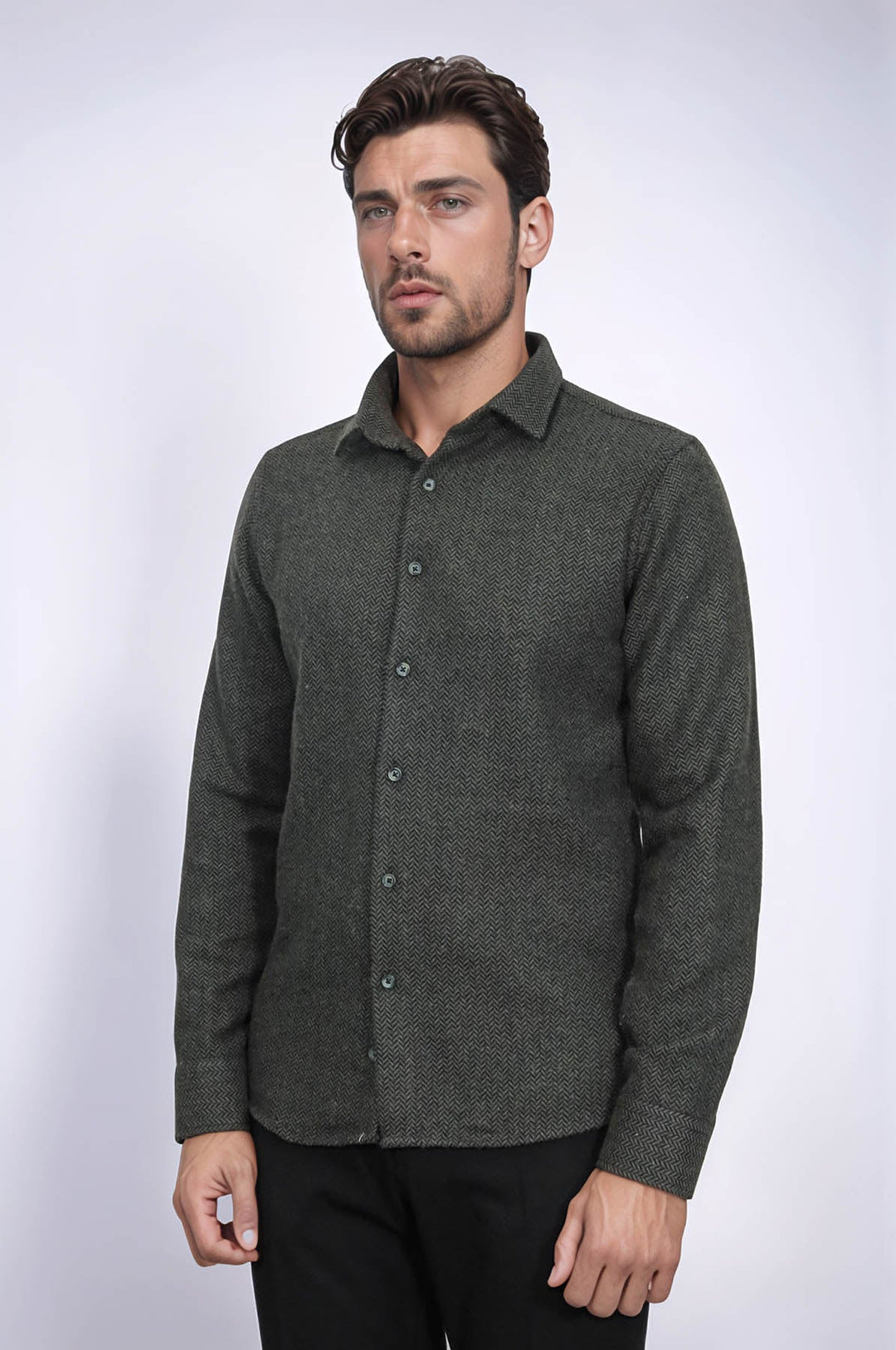 WSS Plaid Green Men Lumberjack Shirt  - Metz