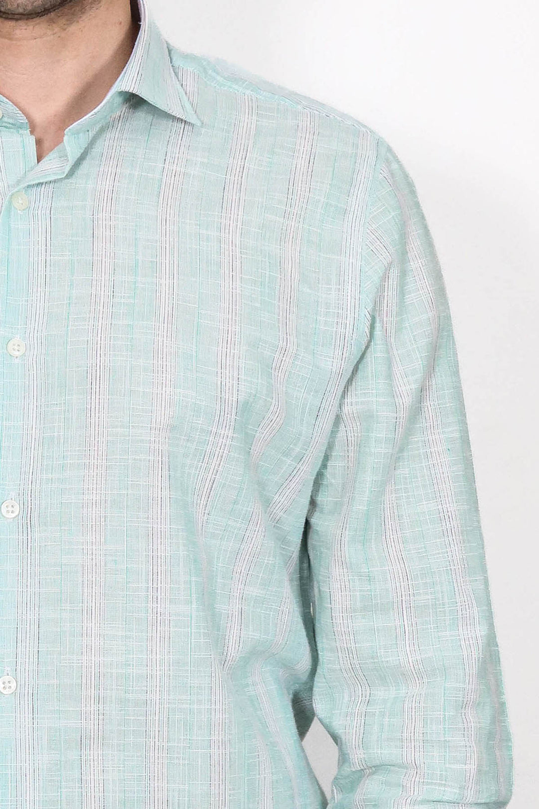 WSS Light Green Plaid Shirt  - Alexandria