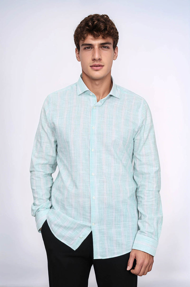 WSS Light Green Plaid Shirt  - Alexandria