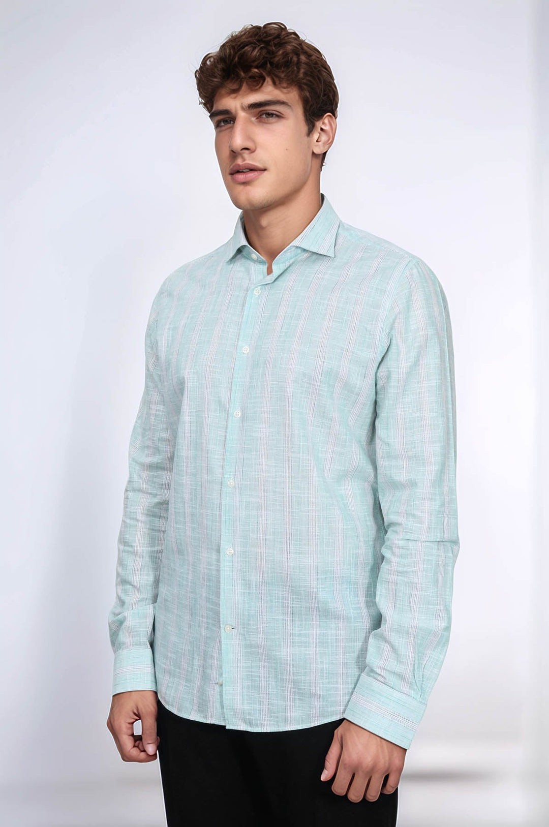 WSS Light Green Plaid Shirt  - Alexandria