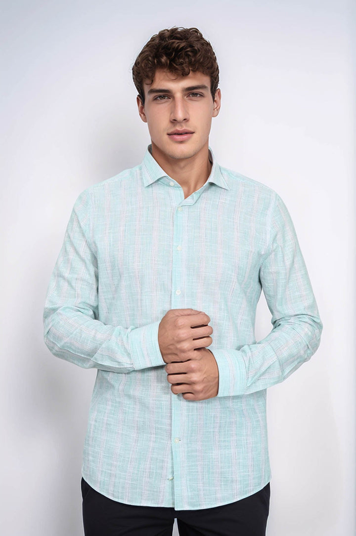 WSS Light Green Plaid Shirt  - Alexandria