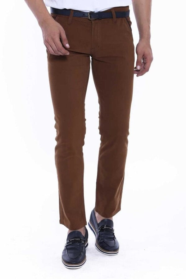 WSS Gabardin Brown Men Pants  - Lincoln