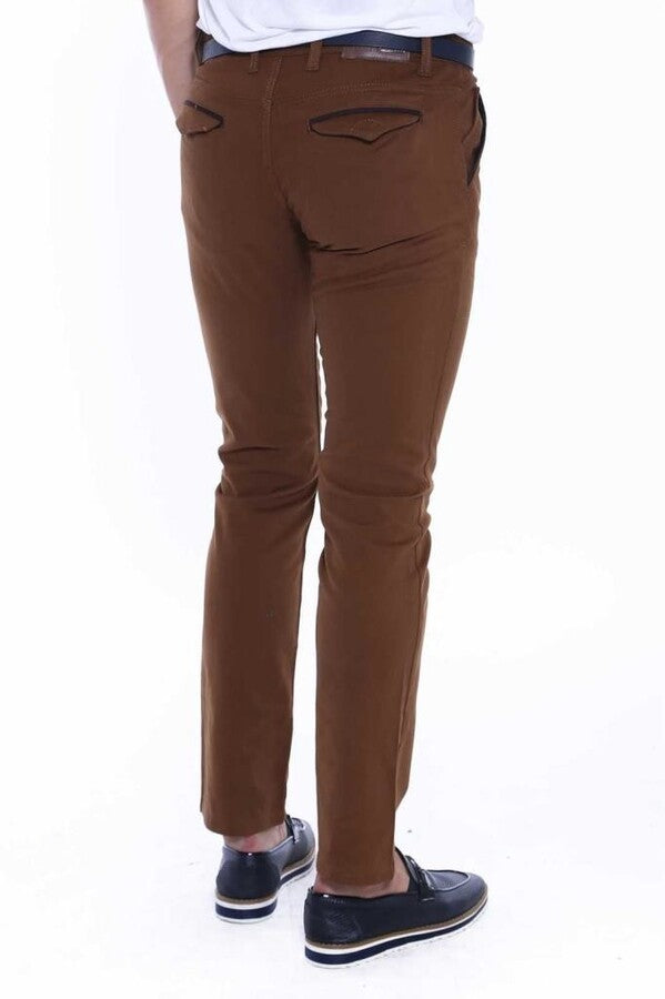 WSS Gabardin Brown Men Pants  - Lincoln