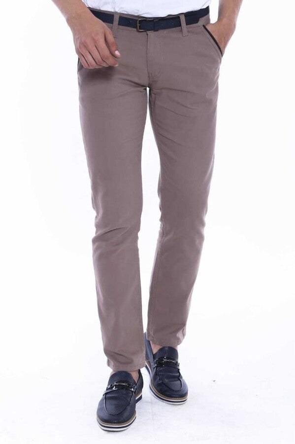WSS Gabardin Pockets Cream Men Pants  - Échirolles
