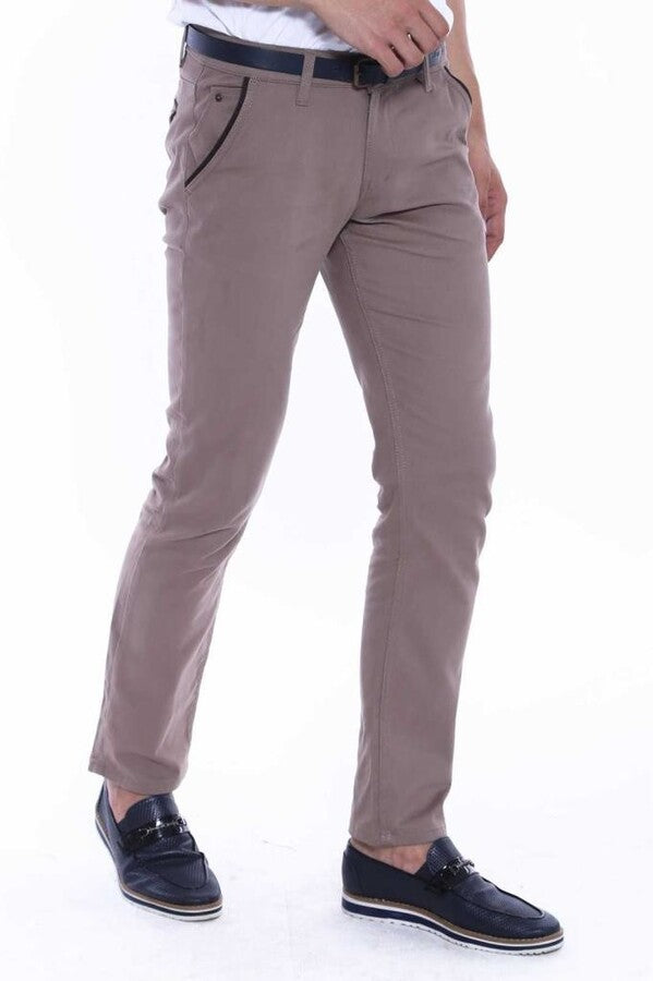 WSS Gabardin Pockets Cream Men Pants  - Échirolles