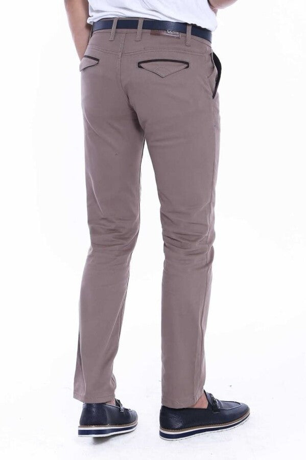 WSS Gabardin Pockets Cream Men Pants  - Échirolles