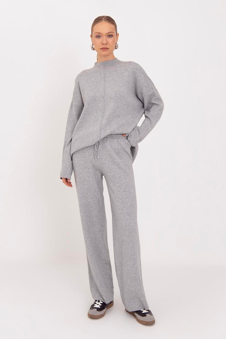 BSL Women Wide Leg Knitted Trousers - Edinburg