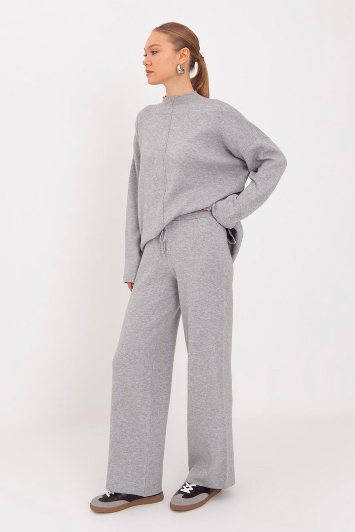 BSL Women Wide Leg Knitted Trousers - Edinburg